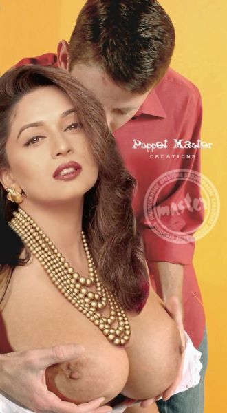 madhuri dixit cleavage