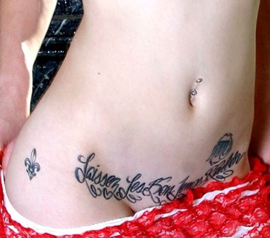 female butthole tattoos