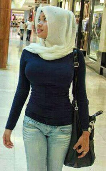 jilbab tembus pandang