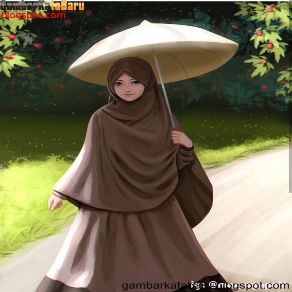 wanita gambar kartun lucu