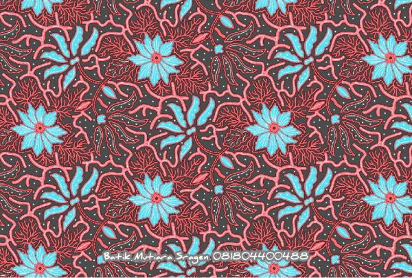 large batik fabric pattern